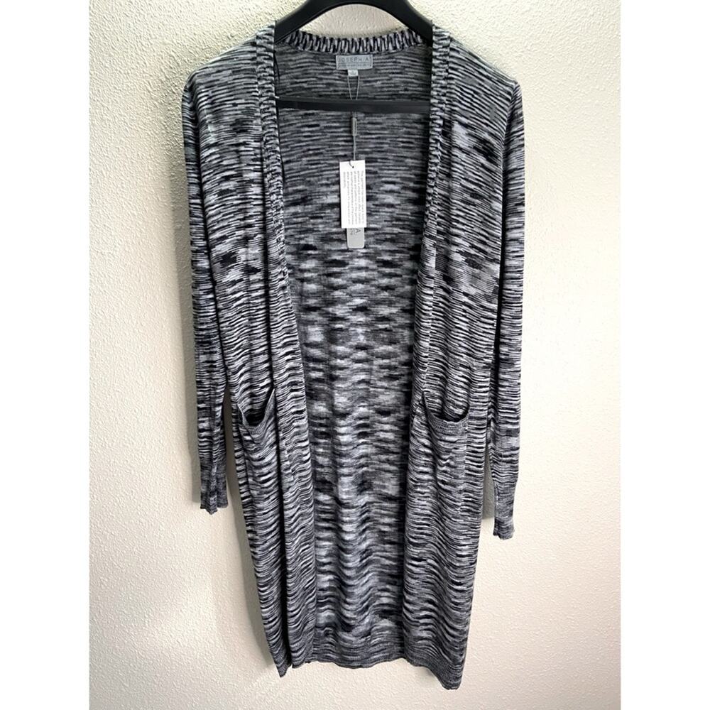 NWT Joseph A. Women Gray Open-Faced Cardigan Sz S